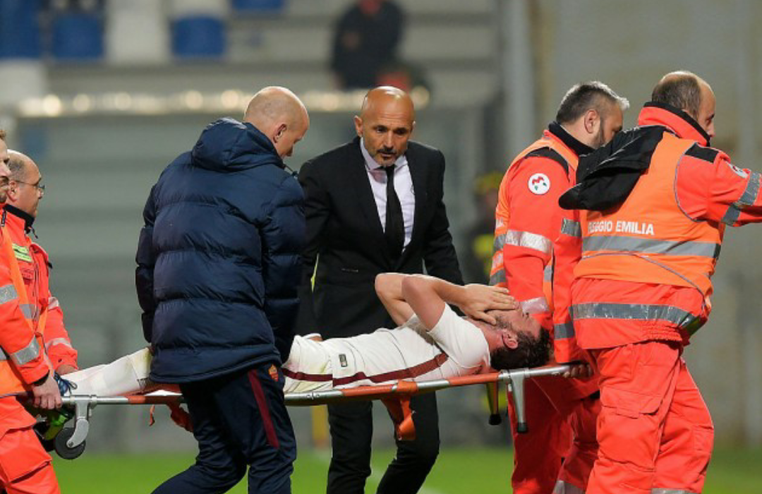 Roma choc, rottura legamento crociato per Alessandro Florenzi