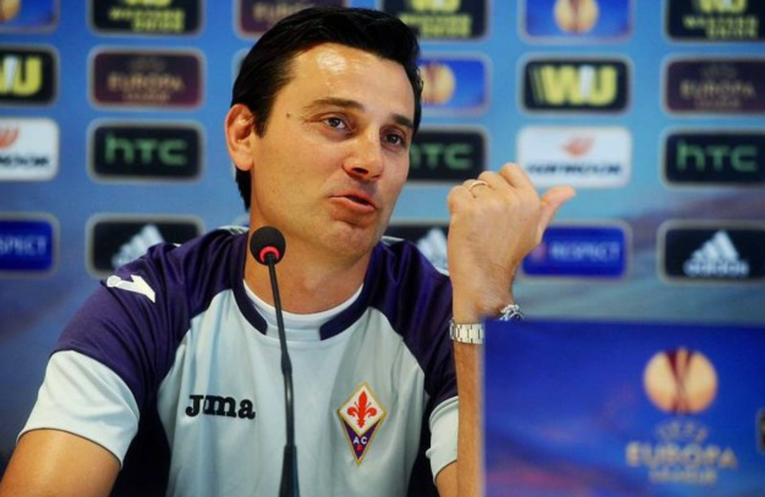 Montella: “Dispiace per la sconfitta della Fiorentina, non capisco perché le italiane fatichino così”