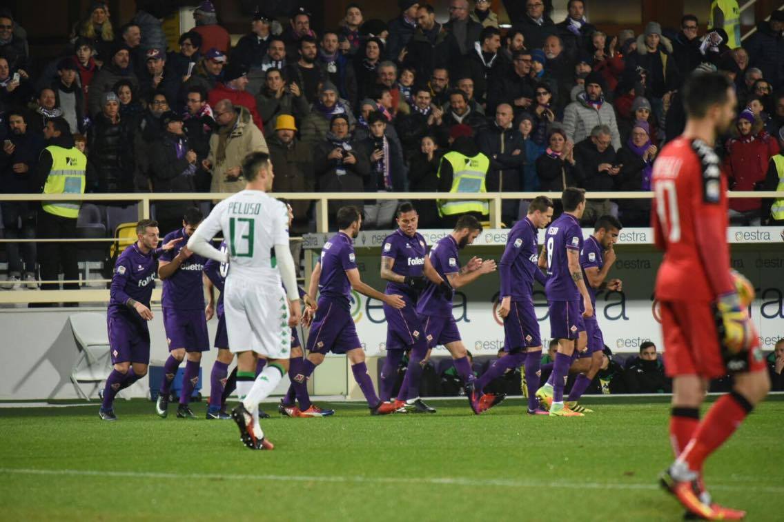 La Fiorentina doma il Sassuolo: 2 a 1 al Franchi, doppietta Kalinic