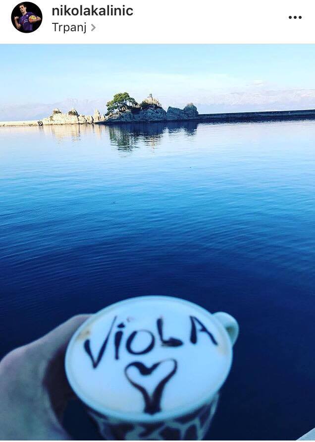 Ma Kalinic pensa solo Viola: il messaggio d’amore su Instagram