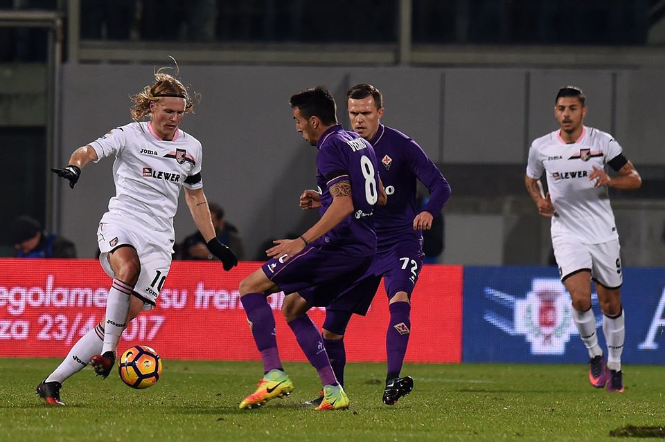 Viola al fotofinish: 2 a 1 al Palermo, Babacar fa esplodere il Franchi