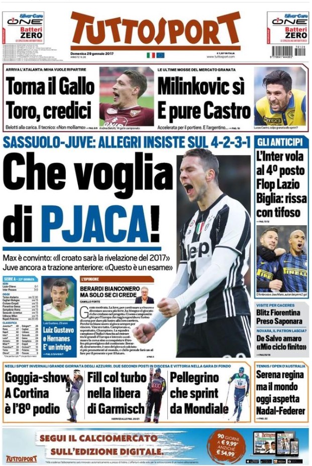 TuttoSport 29 Gennaio 2017