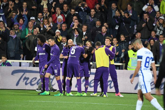 fiorentina gol esultanza