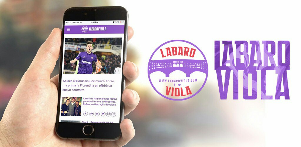 È finalmente uscita l’app di Labaroviola, disponibile sia per Apple che per Android