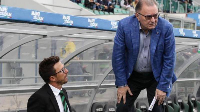 Squinzi: “DiFra via? No, ha un contratto e una clausola. Resta per puntare alla Champions”