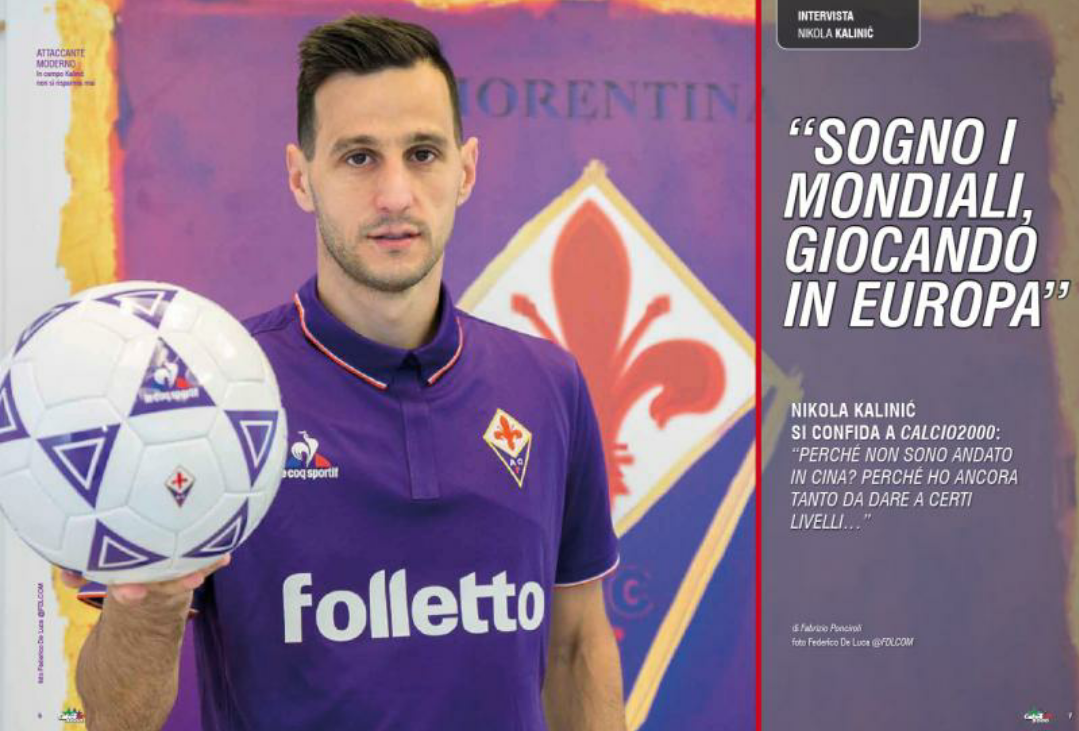Kalinic: “Giocare con la Fiorentina mi ha emozionato. Troppa pressione su Bernardeschi. Paulo Sousa…”