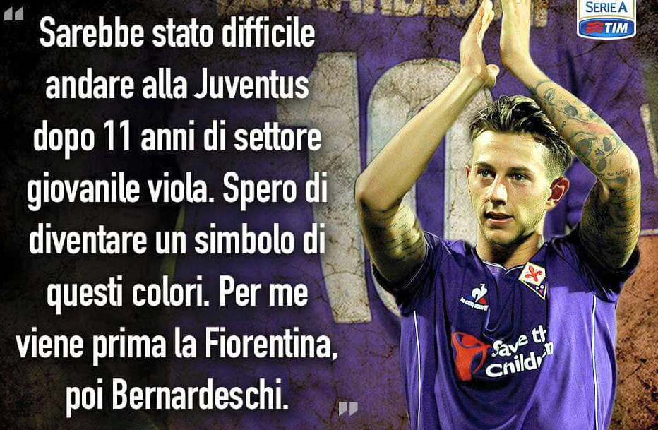 Quando Bernardeschi diceva: “Non posso andare alla Juventus dopo undici anni a Firenze. Prima di me viene la Fiorentina”