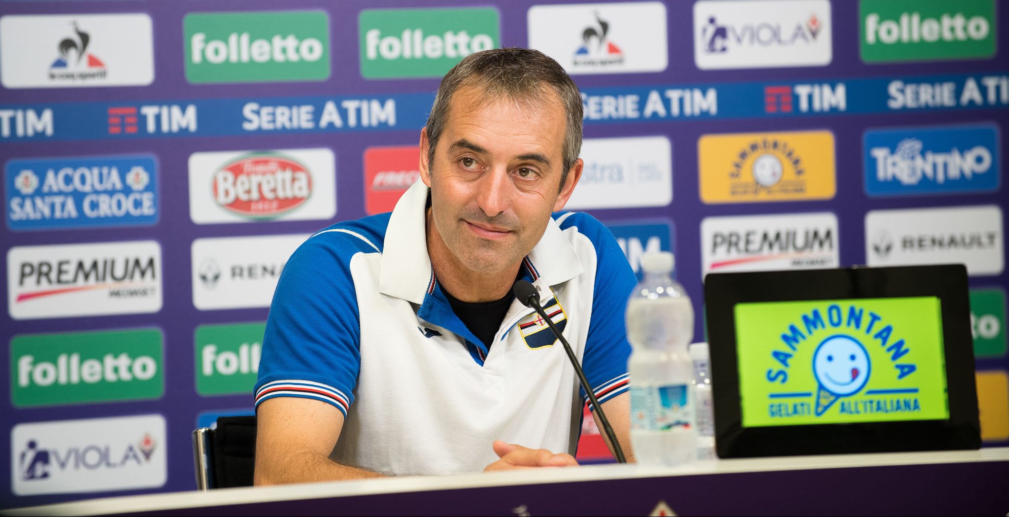 Giampaolo: “Daremo battaglia alla Fiorentina, anche se la formula della coppa Italia ci sfavorisce”