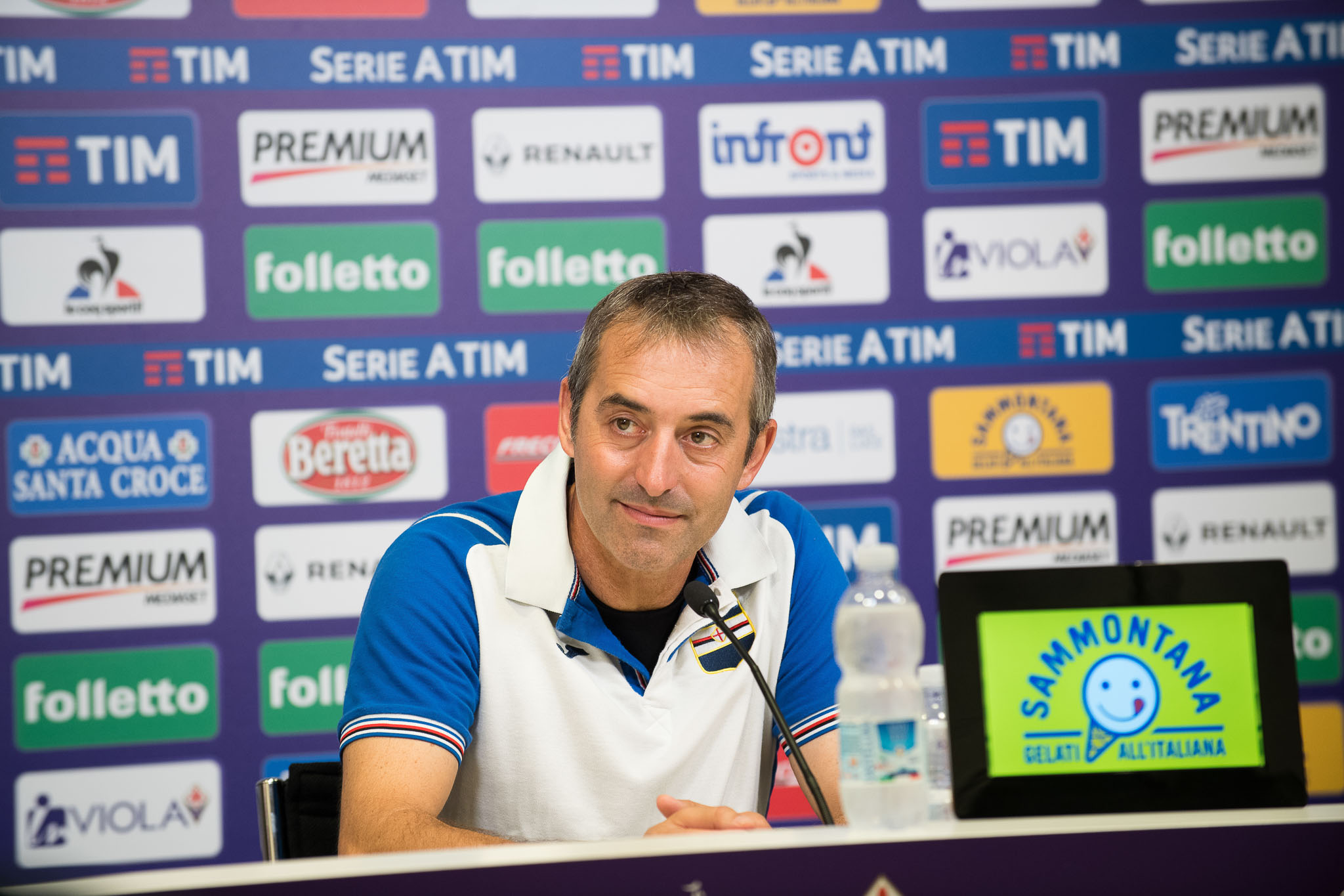 Giampaolo: “Daremo battaglia alla Fiorentina, anche se la formula della coppa Italia ci sfavorisce”