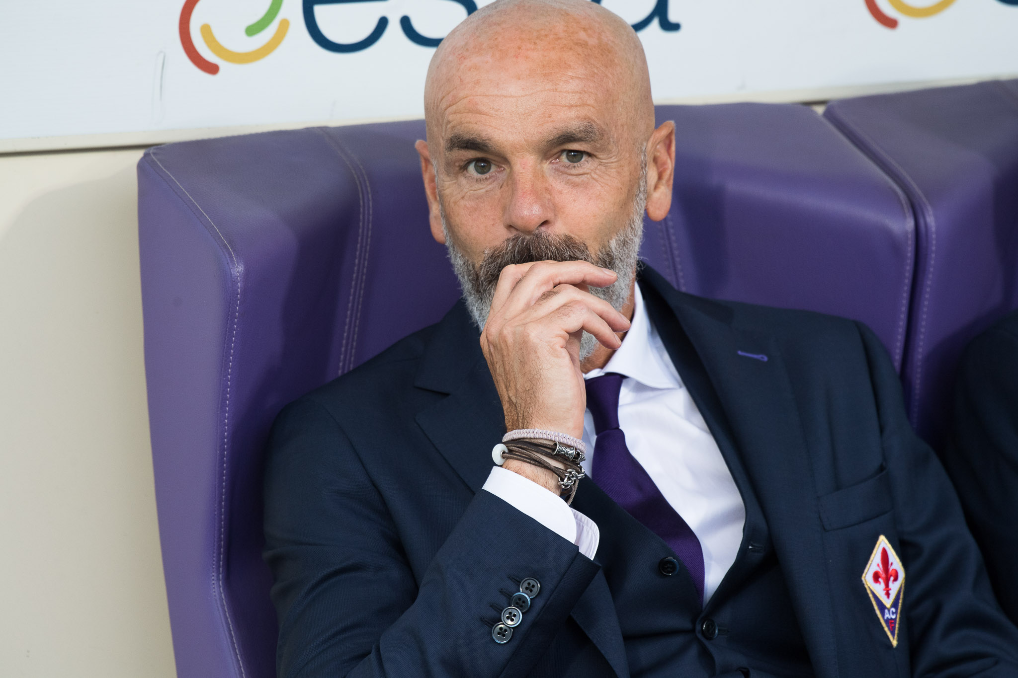 Firenze, stadio Artemio Franchi, 16.09.2017, Fiorentina-Bologna, Foto Fiorenzo Sernacchioli. Copyright Labaroviola.com Stefano Pioli