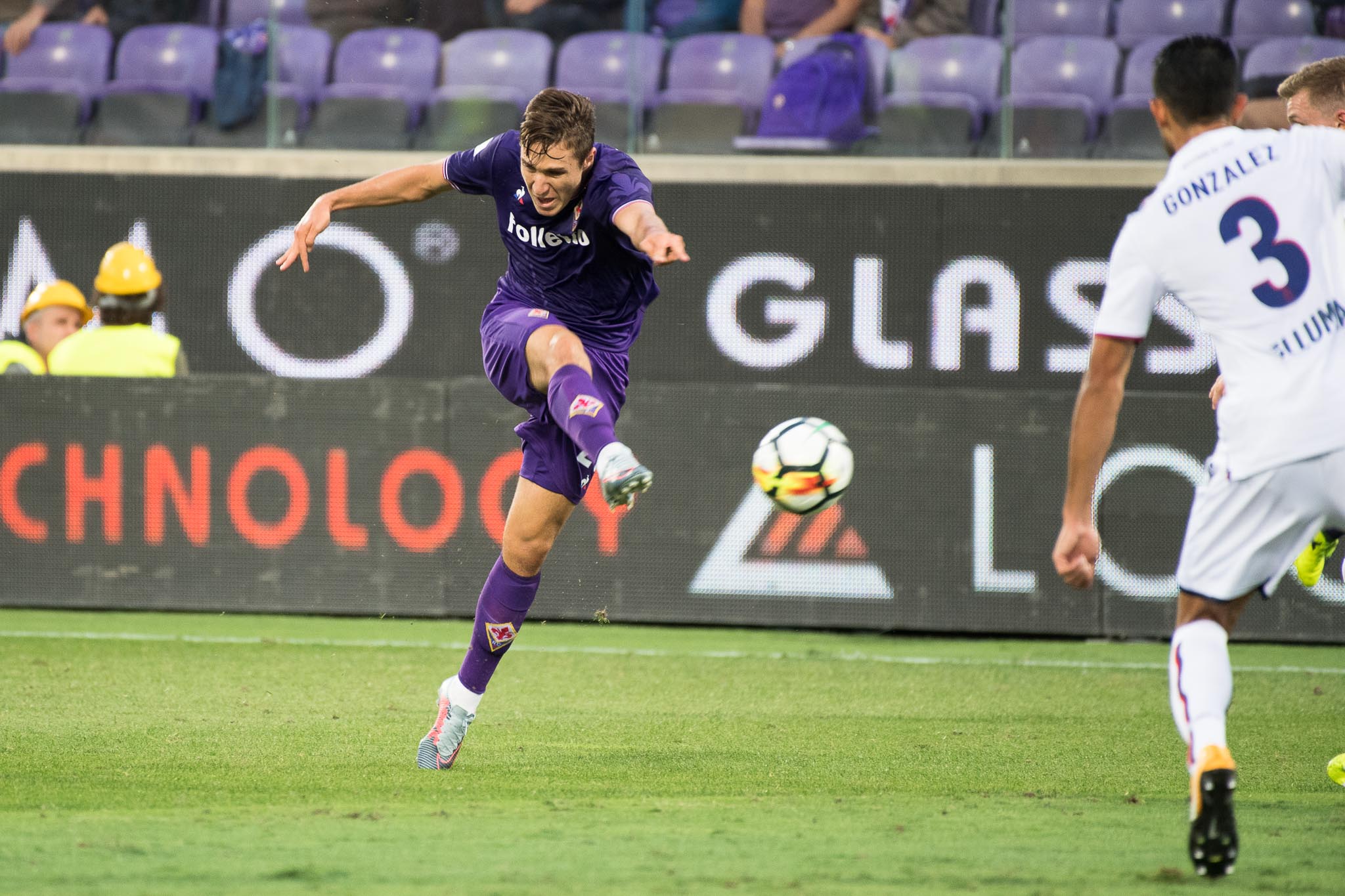 Firenze, stadio Artemio Franchi, 16.09.2017, Fiorentina-Bologna, Foto Fiorenzo Sernacchioli. Copyright Labaroviola.com Federico Chiesa