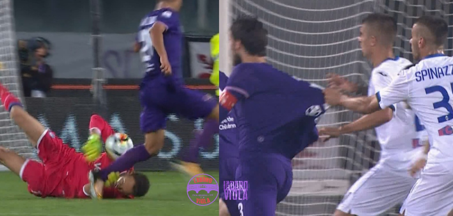 Moviola Gazzetta, il rigore all’Atalanta non c’è e alla Fiorentina ne mancano due. Pairetto perche non hai usato il Var?