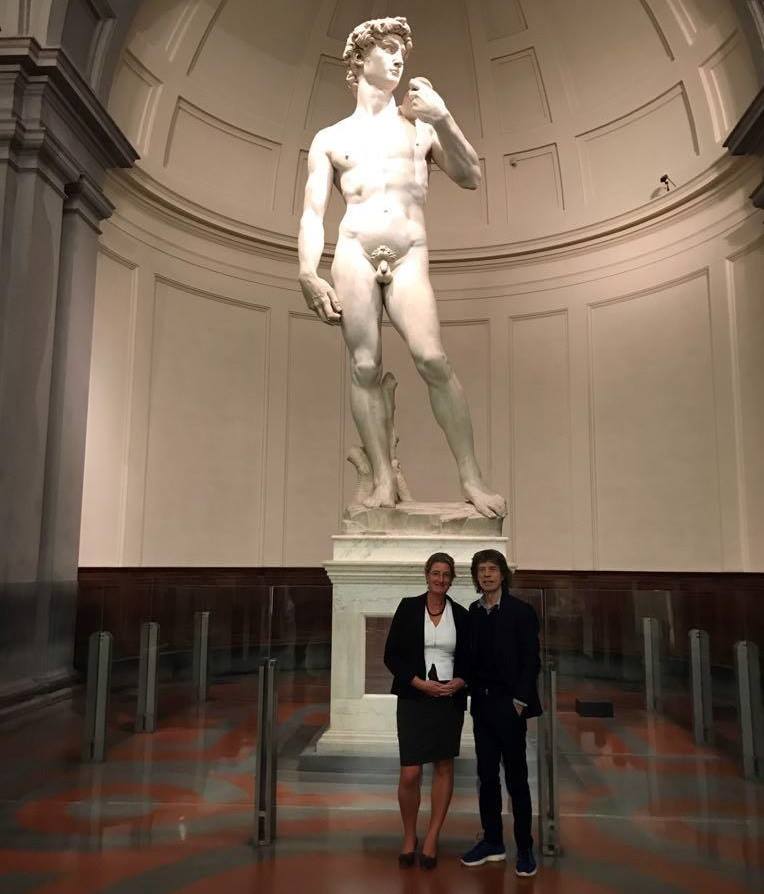 L’omaggio di Mick Jagger a Firenze: visita segreta al David di Michelangelo