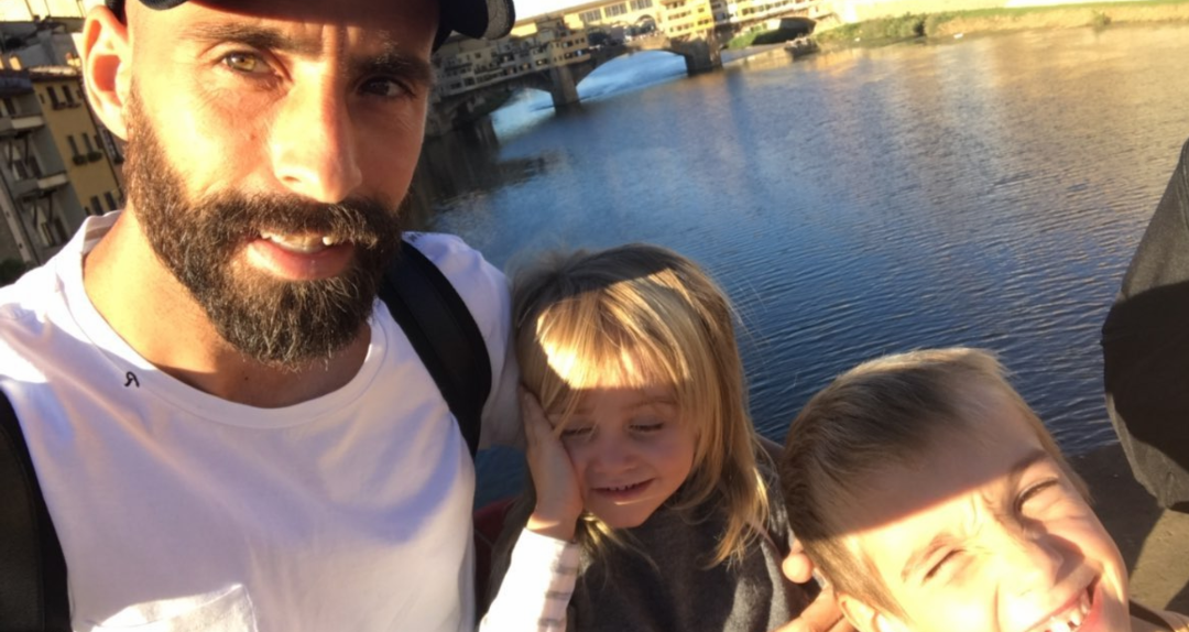 Borja Valero sfrutta la pausa per le nazionali per passare un week end a Firenze con la sua famiglia