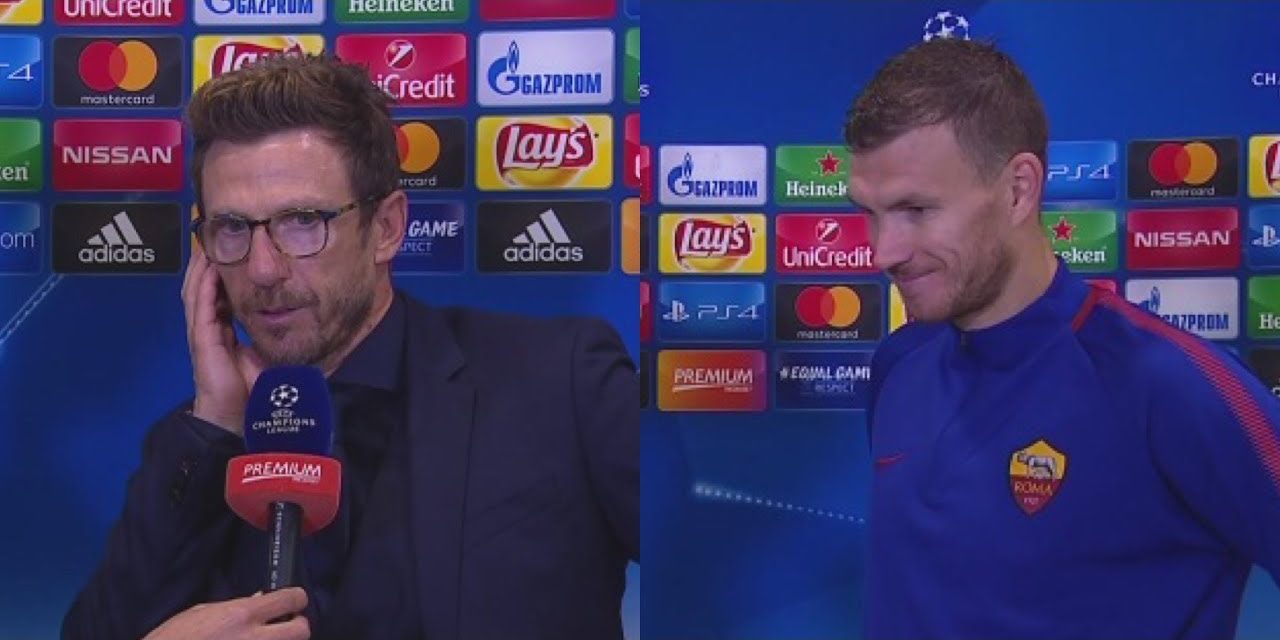 Di Francesco: ”Dzeko come Batistuta? No, Edin ha più qualità. Assomiglia a Van Basten per come gioca con la squadra”