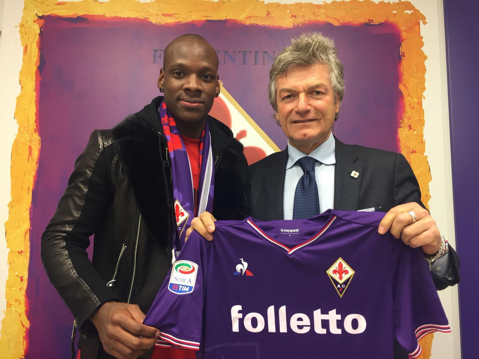 Bryan Dabo si presenta ai tifosi viola: indosserà la maglia numero 14