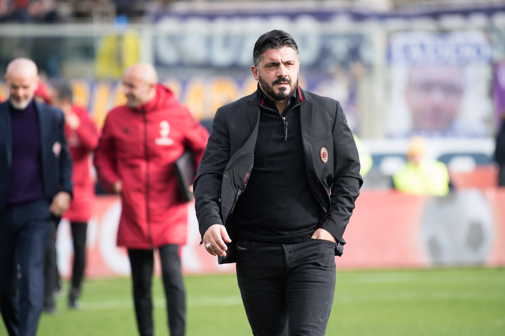 Gattuso: “Montolivo non ha minuti, la Fiorentina ha vinto con un tiro in porta. Merivamo di più..”