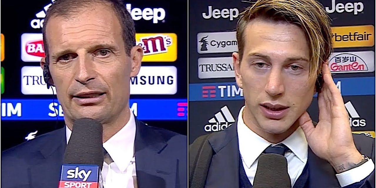 Allegri: “Bernardeschi non è scappato da Firenze. Lo fischieranno, ma è tranquillo e scanzonato”