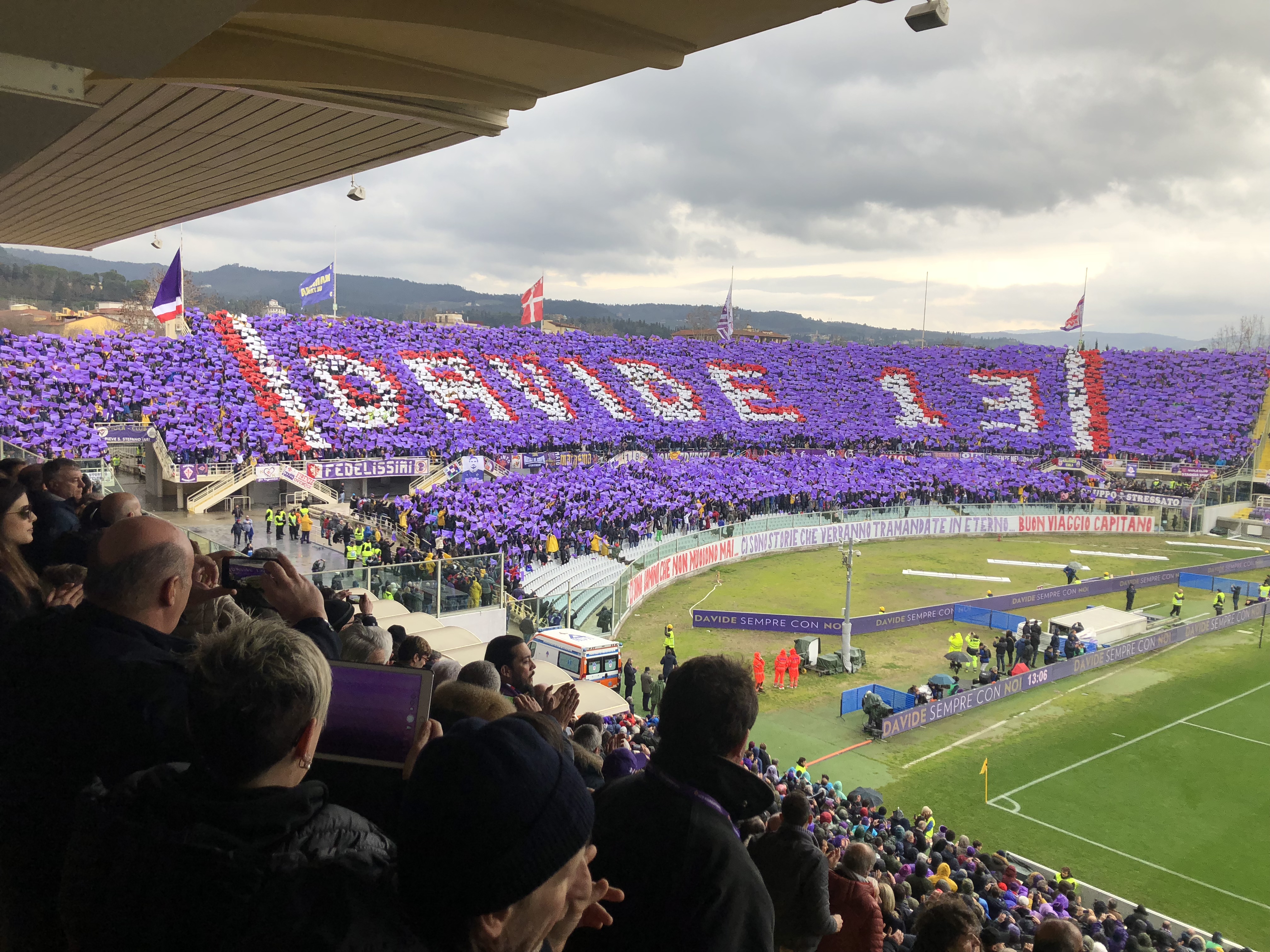 Fiorentina-Cagliari, numerose le iniziative per ricordare Davide Astori