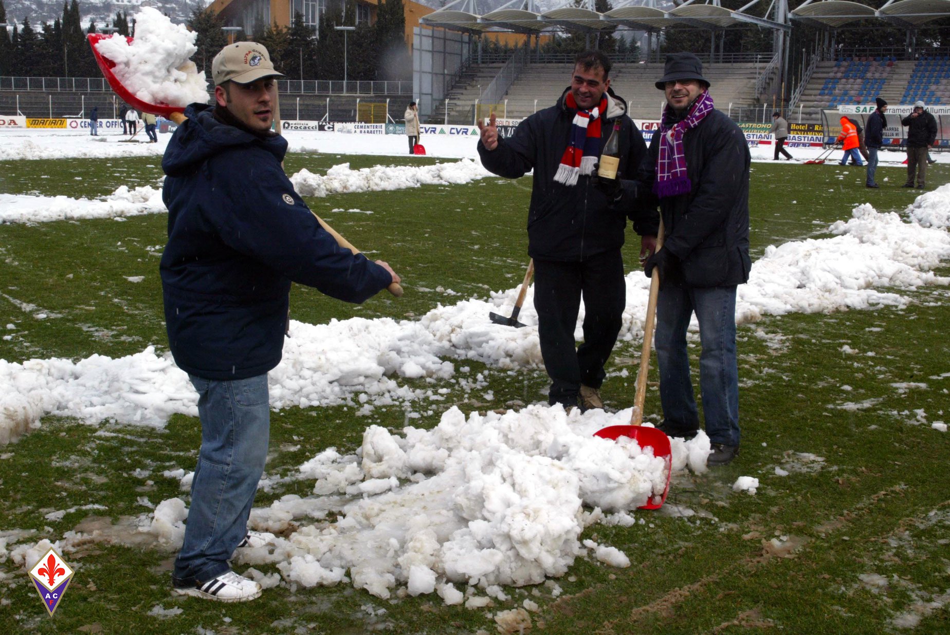 Firenze si sveglia sotto la neve e ACF ricorda la tasferta di Gubbio, le foto del marzo 2003…