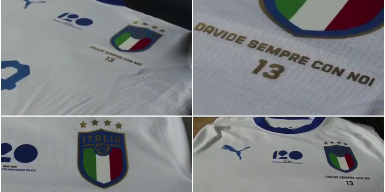 FOTO, la maglia speciale dell’Italia in onore di Astori per la partita contro l’Argentina