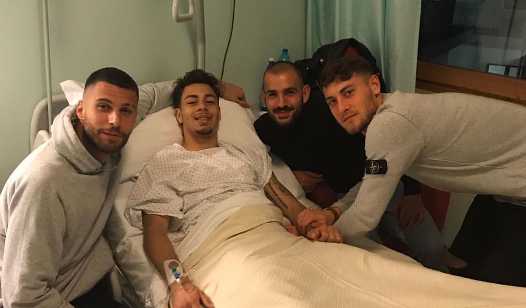 Sportiello, Saponara e Cerofolini vanno a trovare Lo Faso operato in ospedale