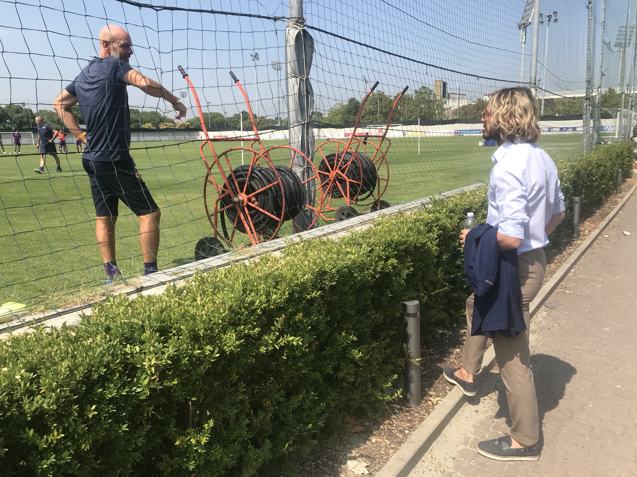 Balzaretti segue Gerson al centro sportivo viola dopo i problemi di ieri