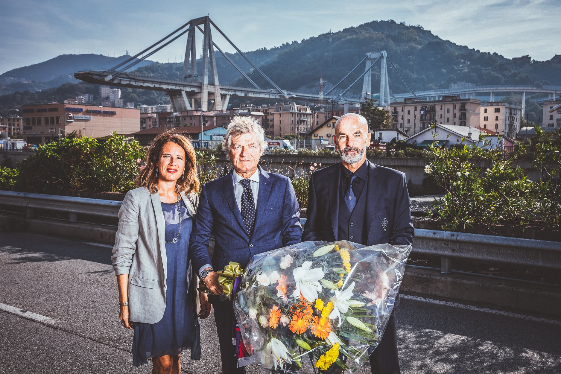 Da Genova: la Fiorentina omaggia le vittime del crollo del Ponte Morandi, le foto…