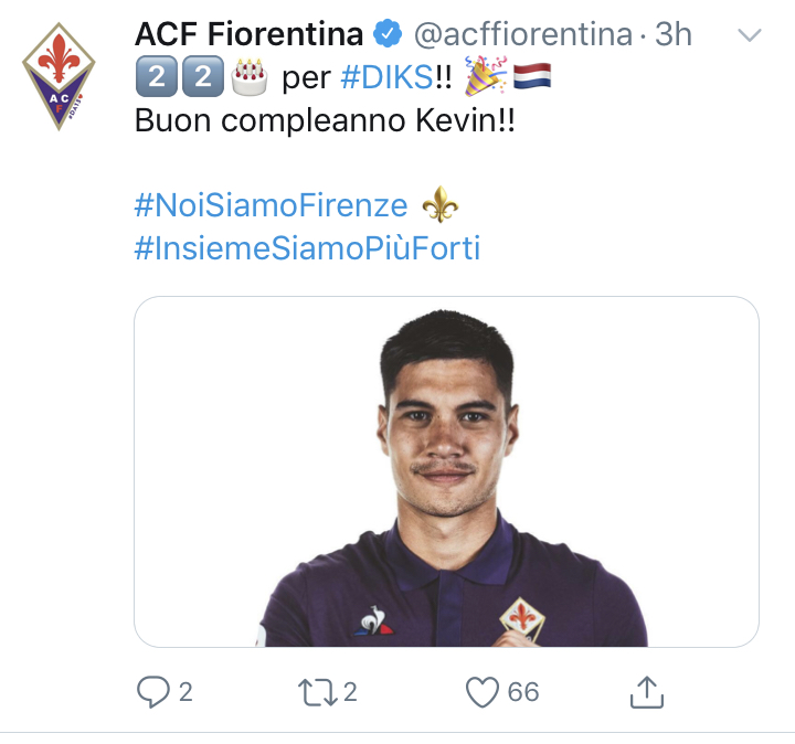 Maglia Home Fiorentina KEVIN DIKS