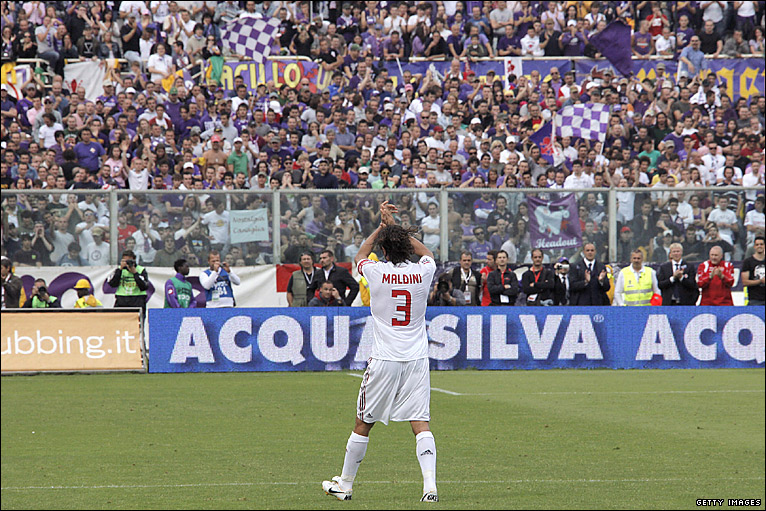 Maldini: “Contento del tributo che mi regalò il Franchi di Firenze. I fischi di San Siro…”