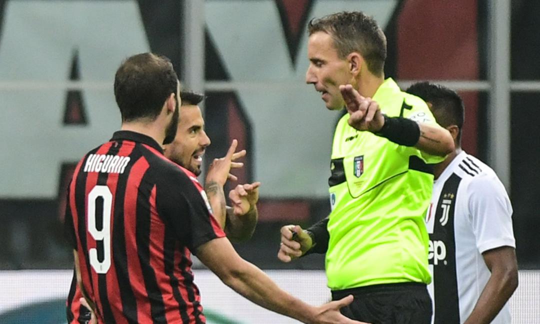 Corriere della Sera, referto dettagliato di Mazzoleni, Higuain rischia 3 giornate di squalifica