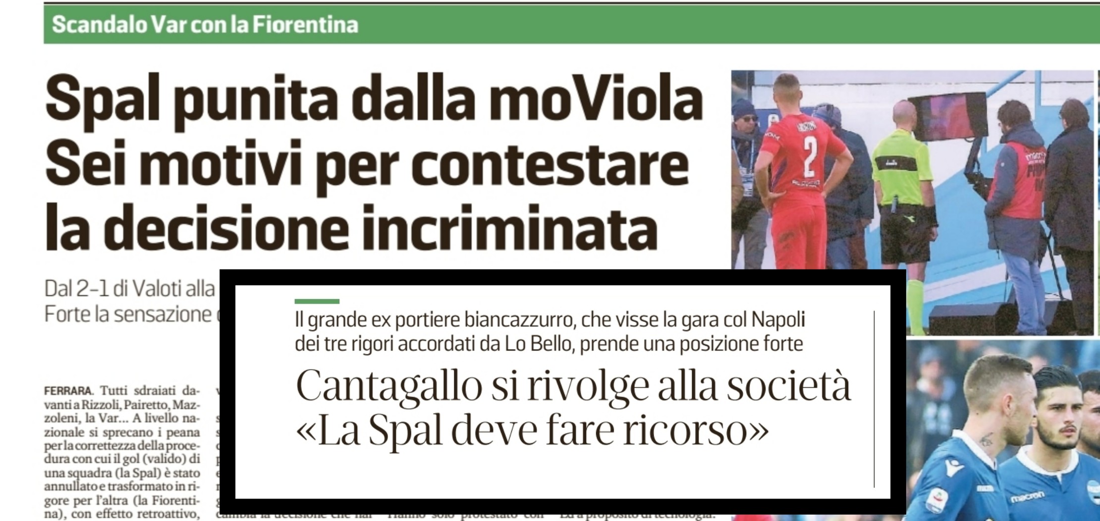 Articolo vergognoso da Ferrara: “Rigore non c’è. Il Var ammazza il calcio. Partita da ripetere”