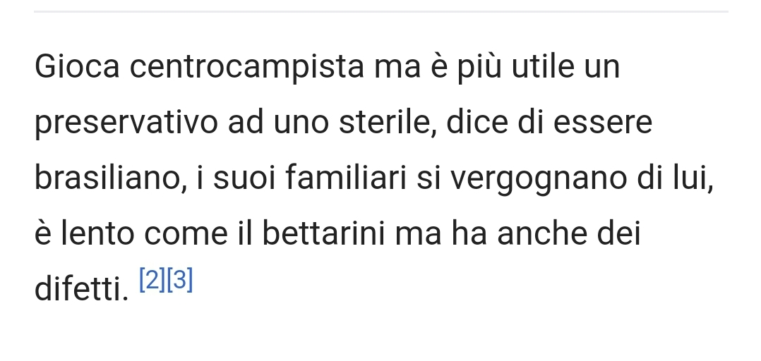 Dopo Simeone anche Gerson vittima di Wikipedia, la sua descrizione tecnica è stata vittima di hacker
