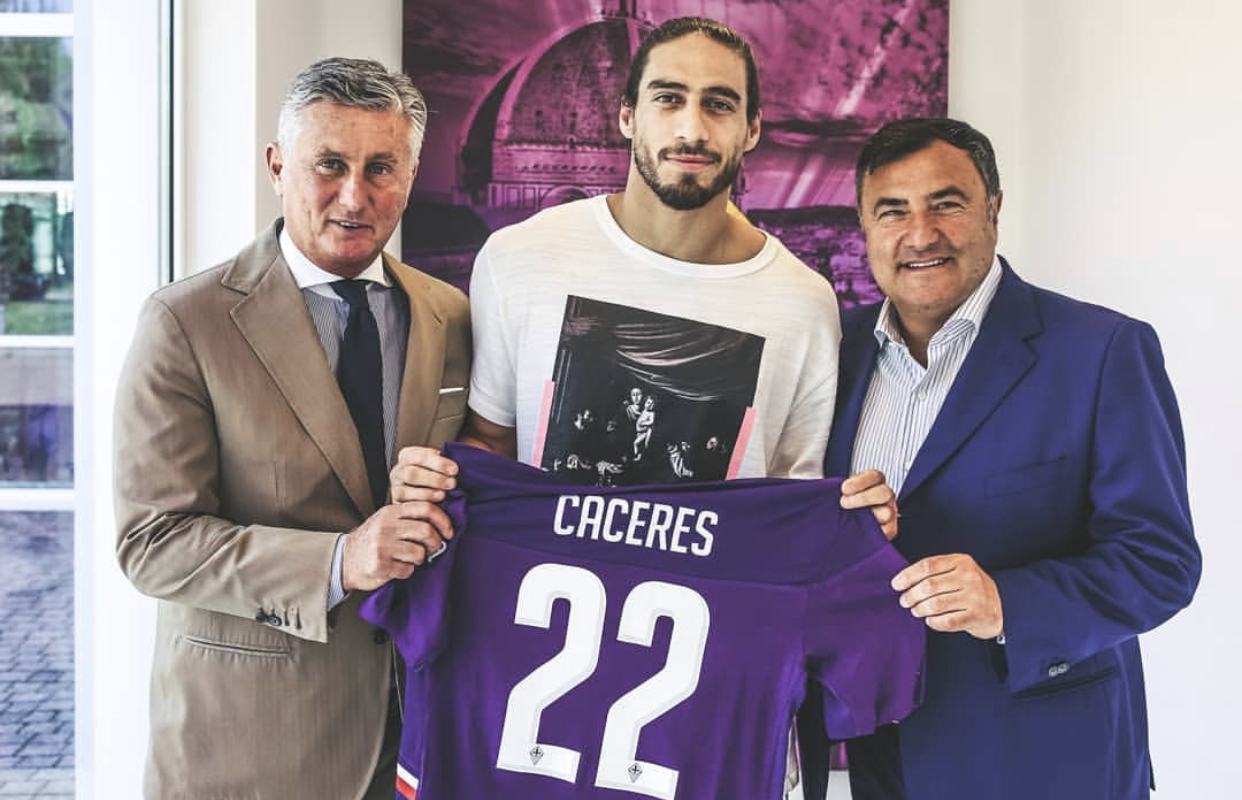 Ufficiale: Martin Caceres è un nuovo calciatore della Fiorentina