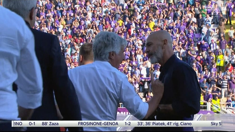 Tifosi della Fiorentina maleducati? Ecco quando Gasperini spinse Pioli dopo la sconfitta a Firenze. VIDEO
