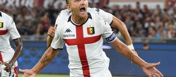 L'esultanza di Criscito dopo il gol