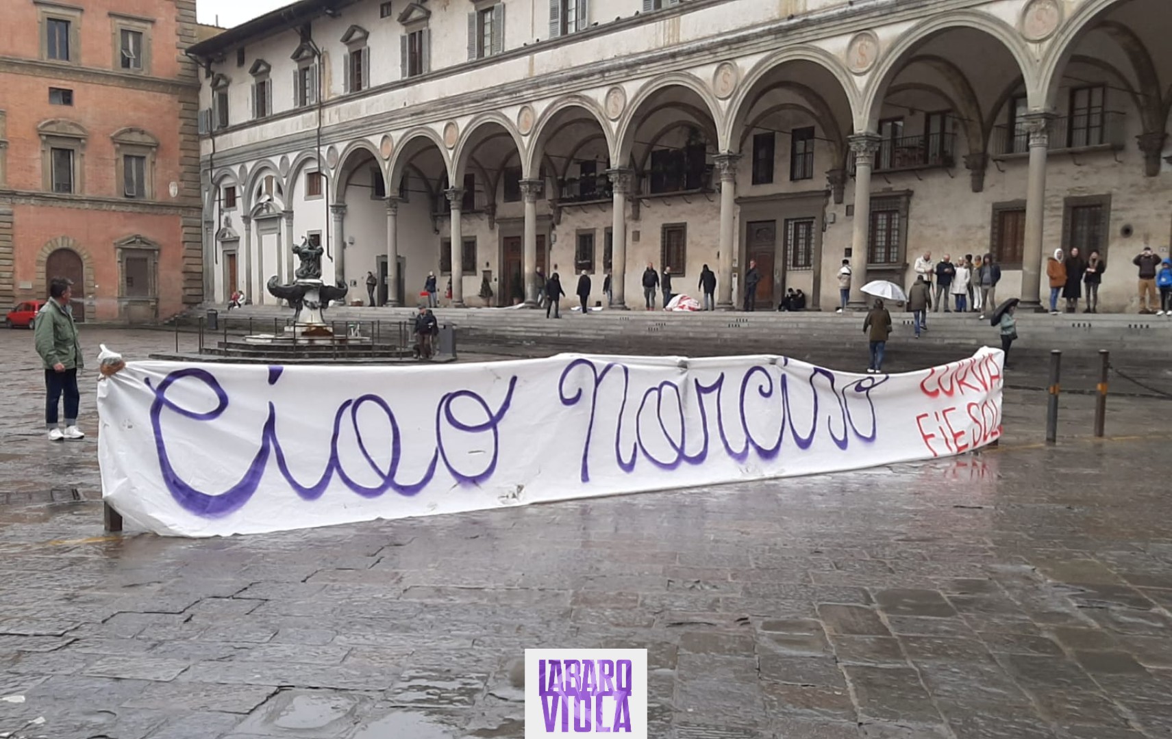 L’ultimo saluto a Narciso Parigi. Lo striscione della Fiesole e la presenza di Antognoni e Joe Barone