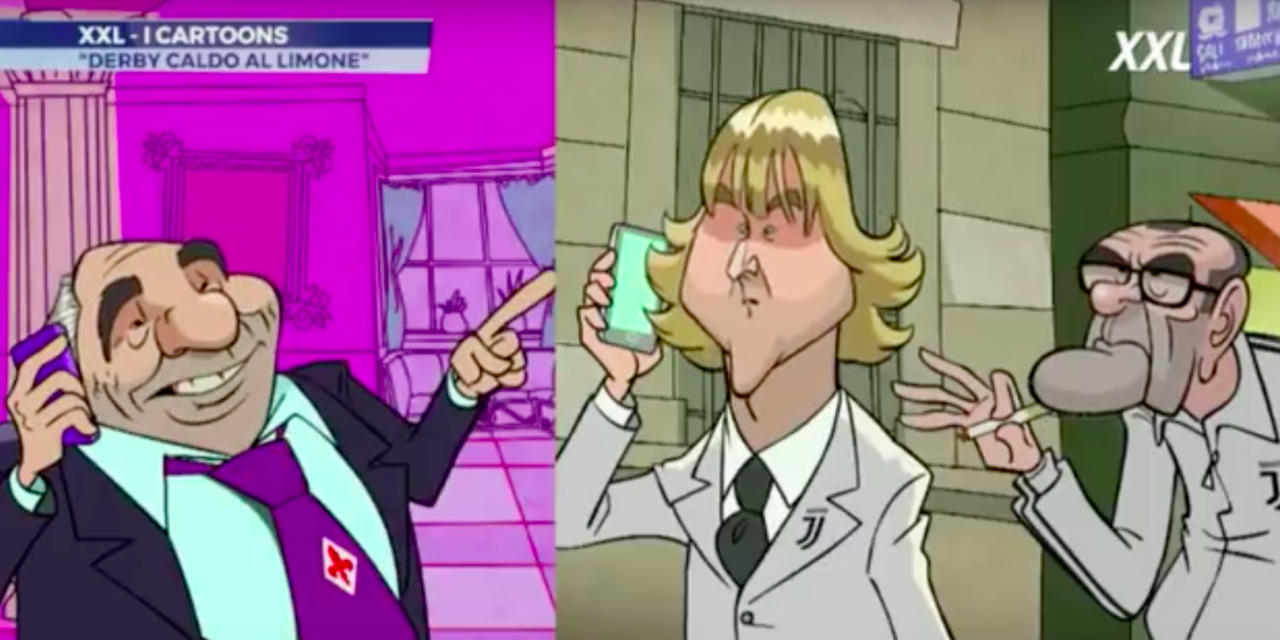 VIDEO, il simpatico cartoon di SportMediaset della lite tra Commisso e Nedved… a base di tè