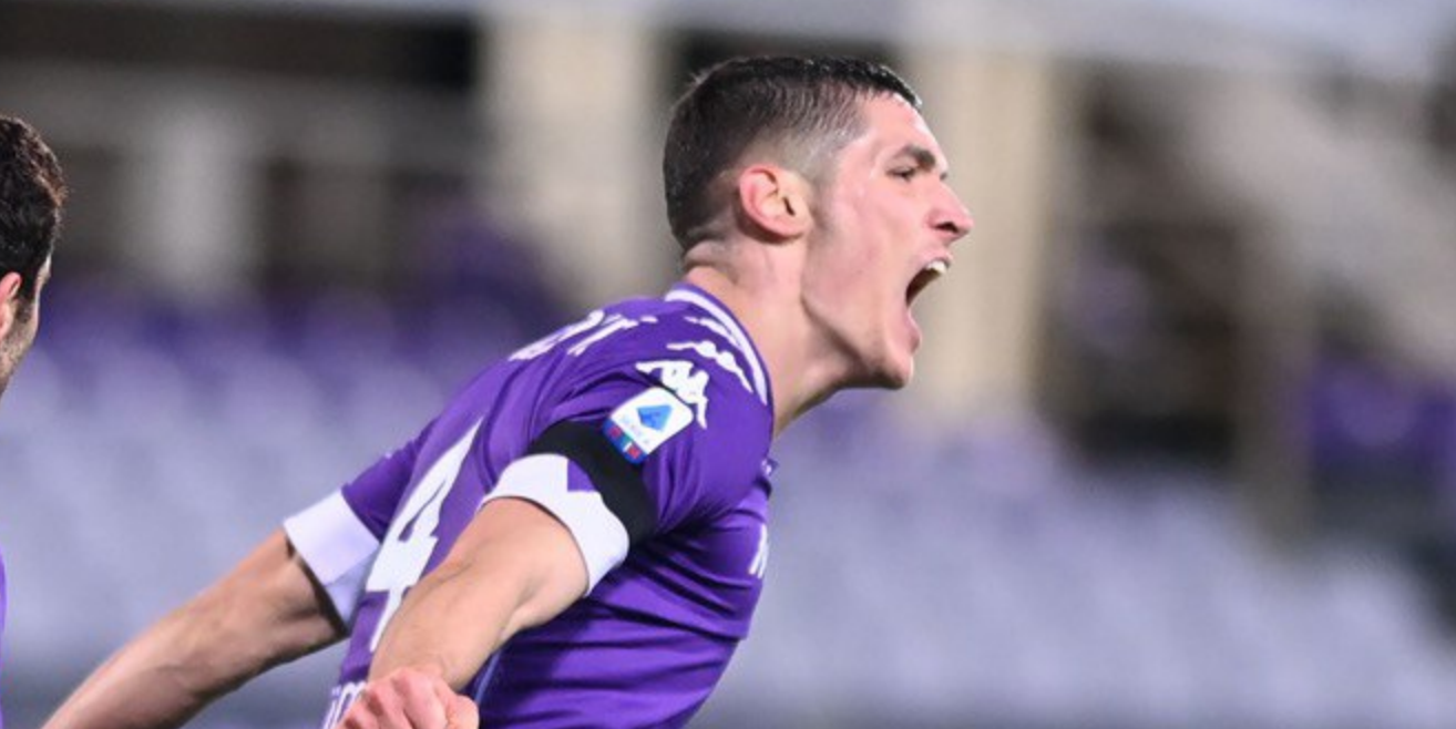 Al 42′ la Fiorentina torna in vantaggio al Franchi, è 2-1. In gol Milenkovic