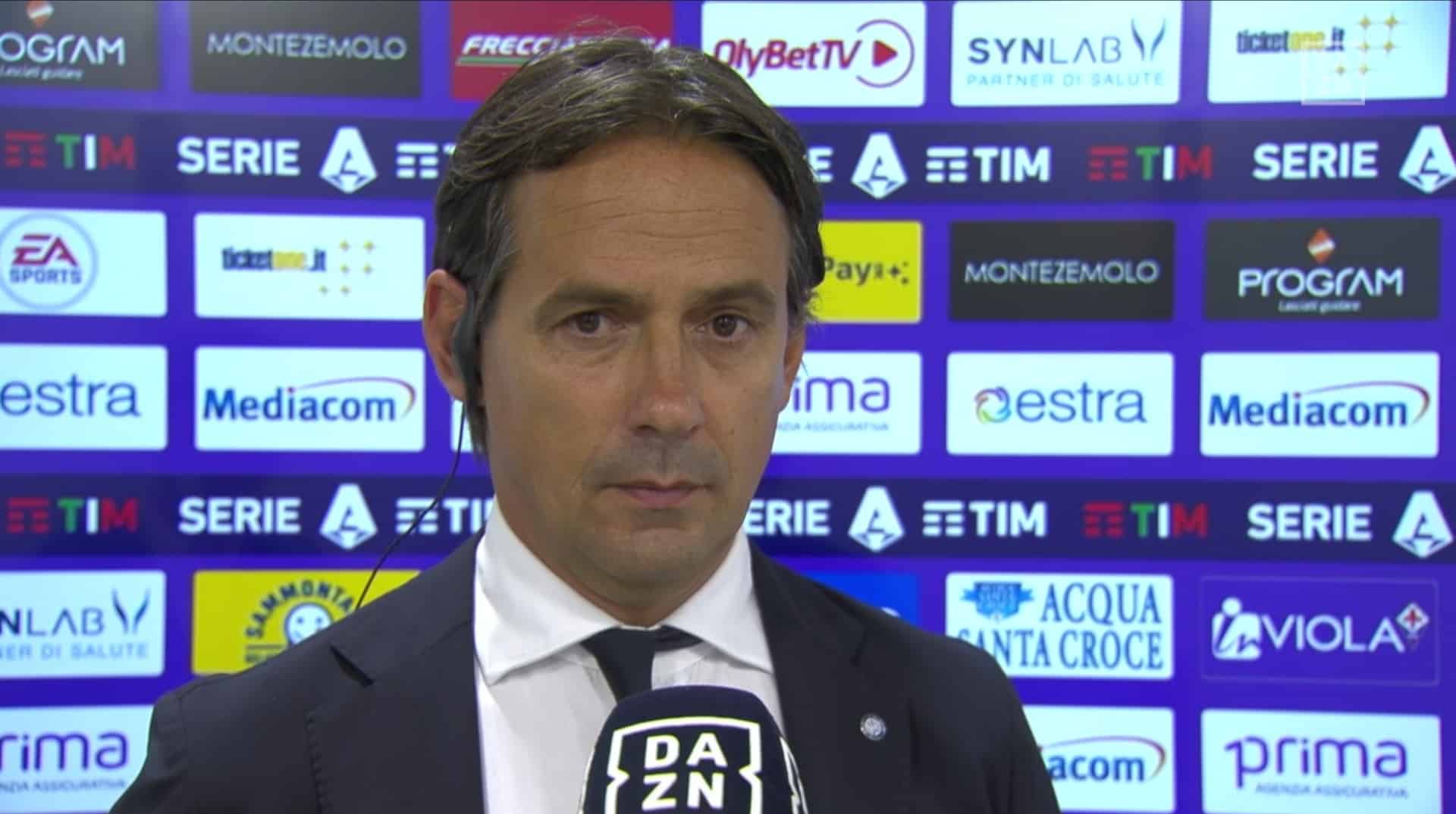 Inzaghi: “Abbiamo sofferto la Fiorentina nel primo tempo. Alla fine potevamo fare tanti gol”