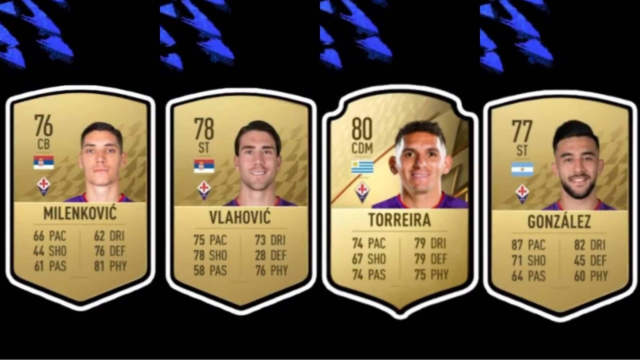 I valori dei giocatori della Fiorentina a Fifa 22, Callejon e Torreira i più forti, Vlahovic ha 78