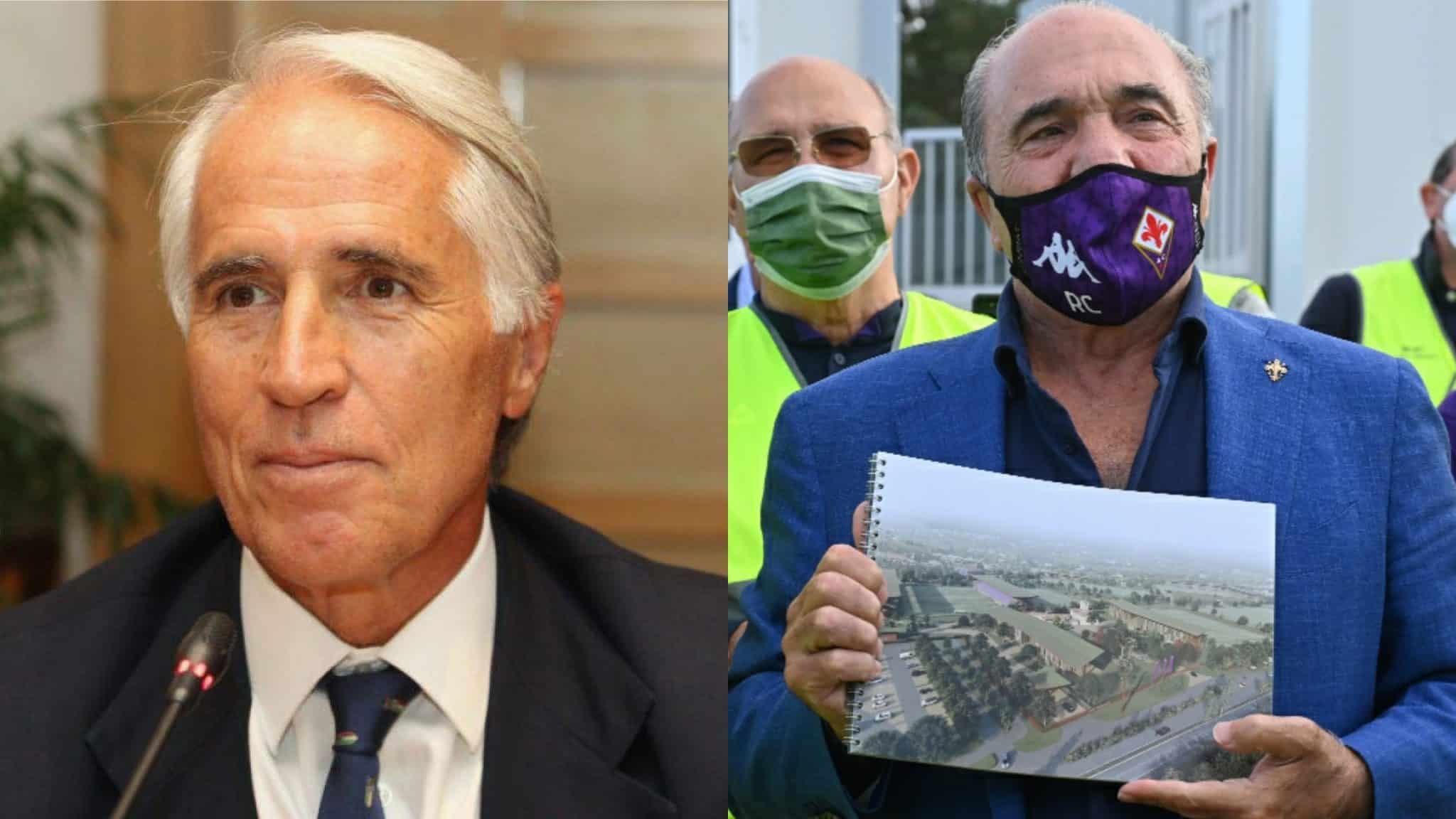 Malagò: “Il Viola Park la miglior cosa di Commisso alla Fiorentina. Interessati allo stadio”