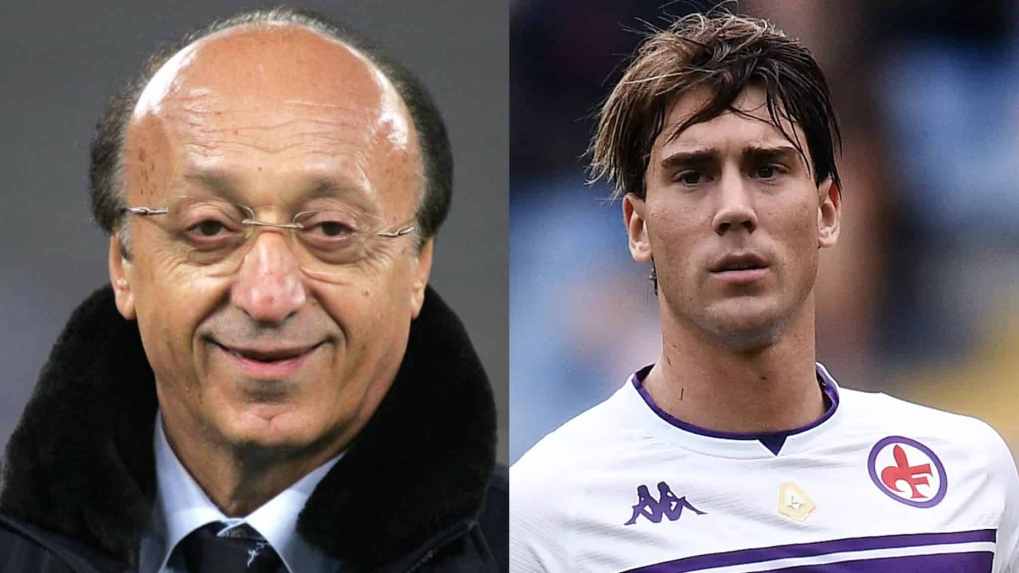 Moggi smentisce: “Non mi sento di dire che Vlahovic verrà ceduto alla Juventus, andrà altrove”