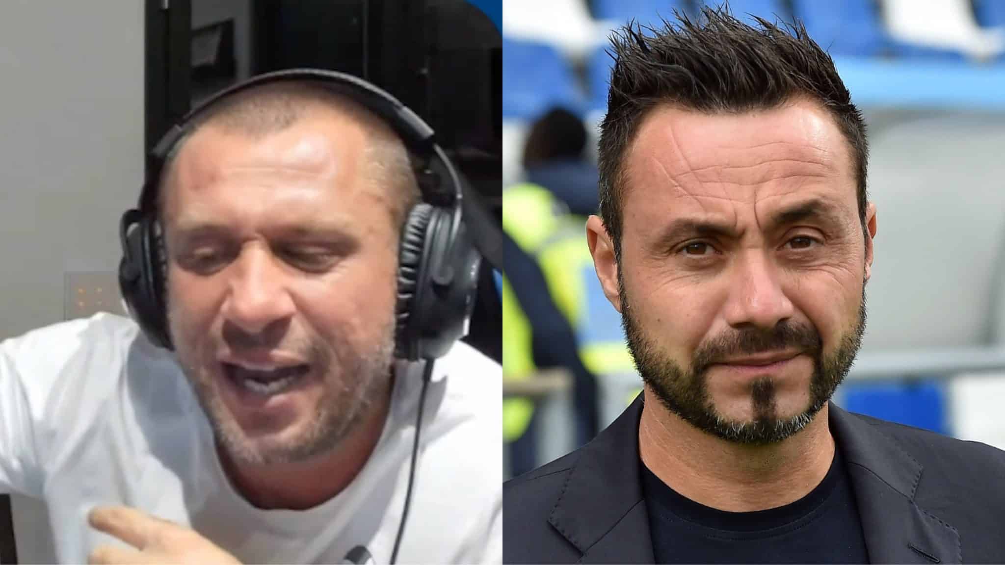 Cassano si sfoga: “In Italia andiamo ancora dietro a Mourinho, solo la Fiorentina chiese De Zerbi”
