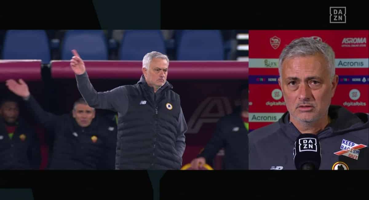Mourinho contro le prese in giro dei tifosi della Roma alla Lazio: “Non voglio sentire gli olè”