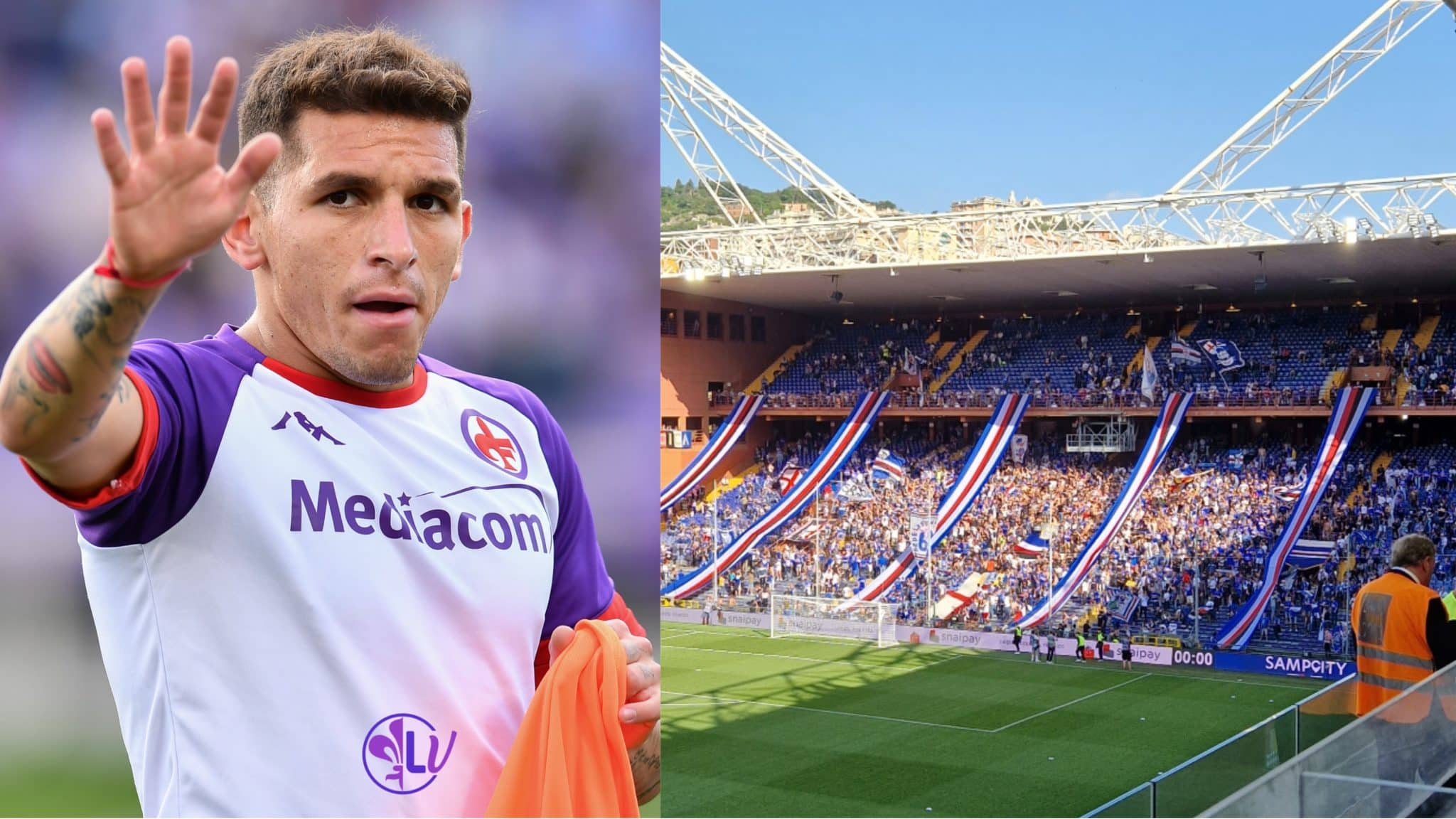 Torreira entra in campo e la curva della Sampdoria lo acclama: “Sotto la Curva, Torreira sotto la curva”