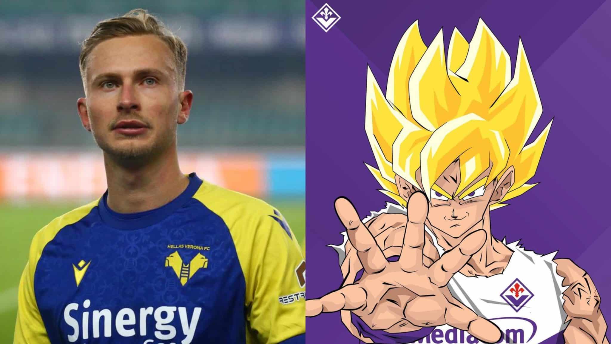 (FOTO), l’indizio della Fiorentina sull’arrivo di Barak: spunta un Goku Super Saiyan
