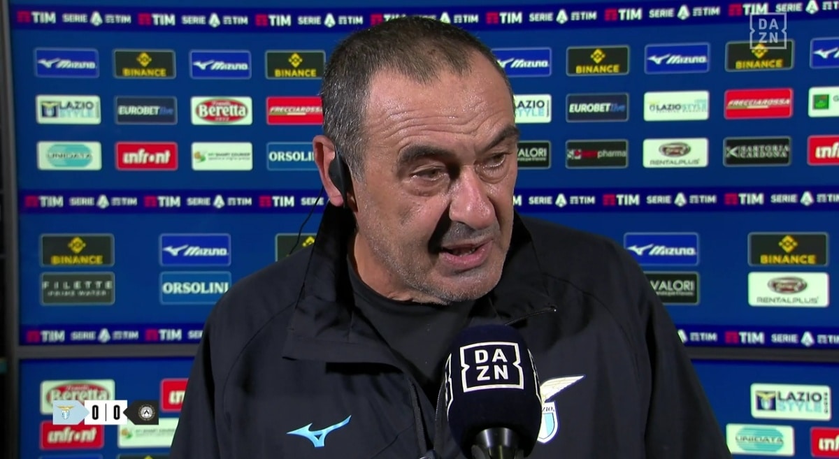 Sarri: “Appena l’arbitro ha fischiato ho pensato alla partita contro la Fiorentina, gara difficilissima”