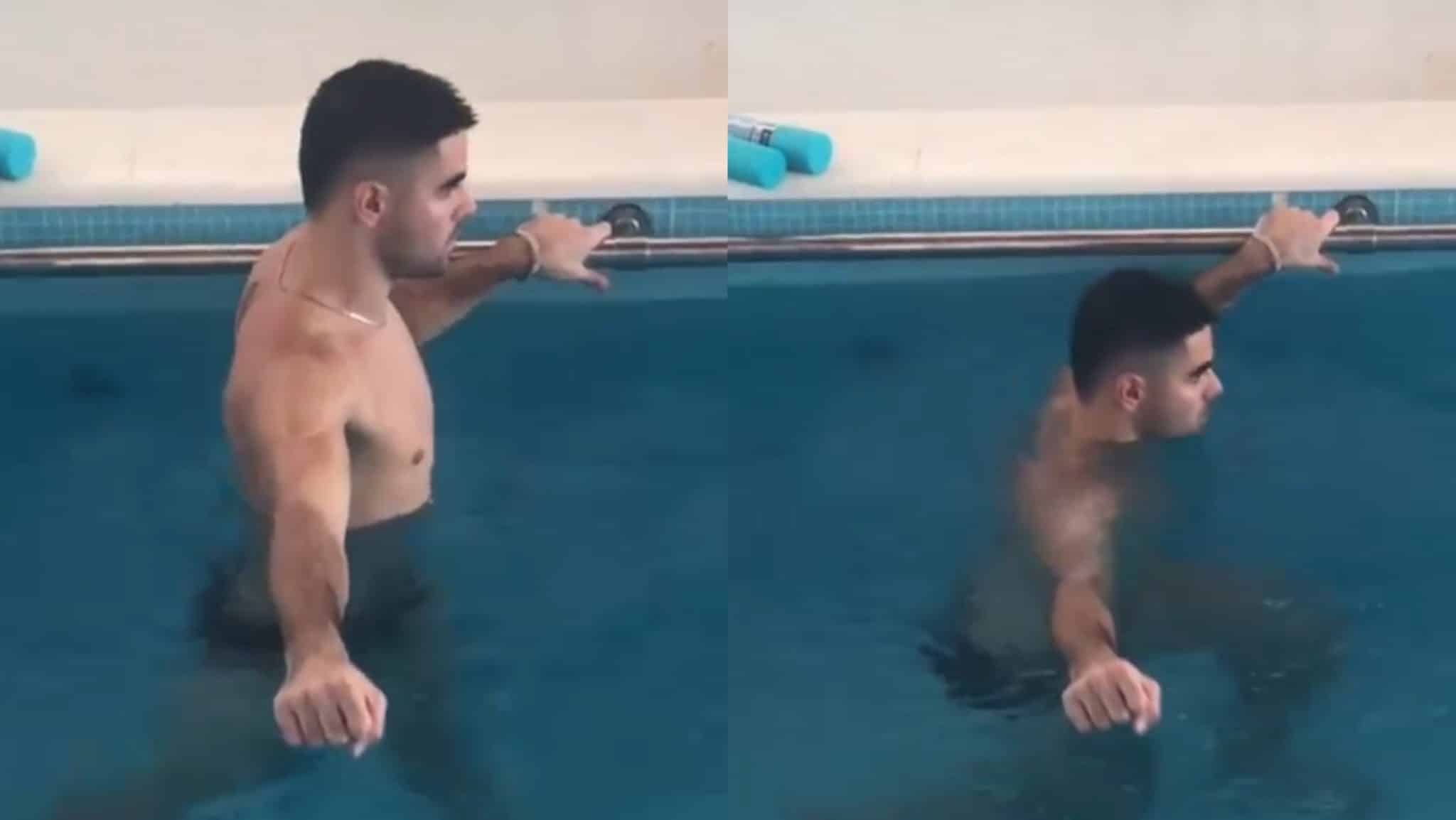 Continua il percorso di riabilitazione di Sottil: oggi esercizi in piscina. In campo a febbraio?