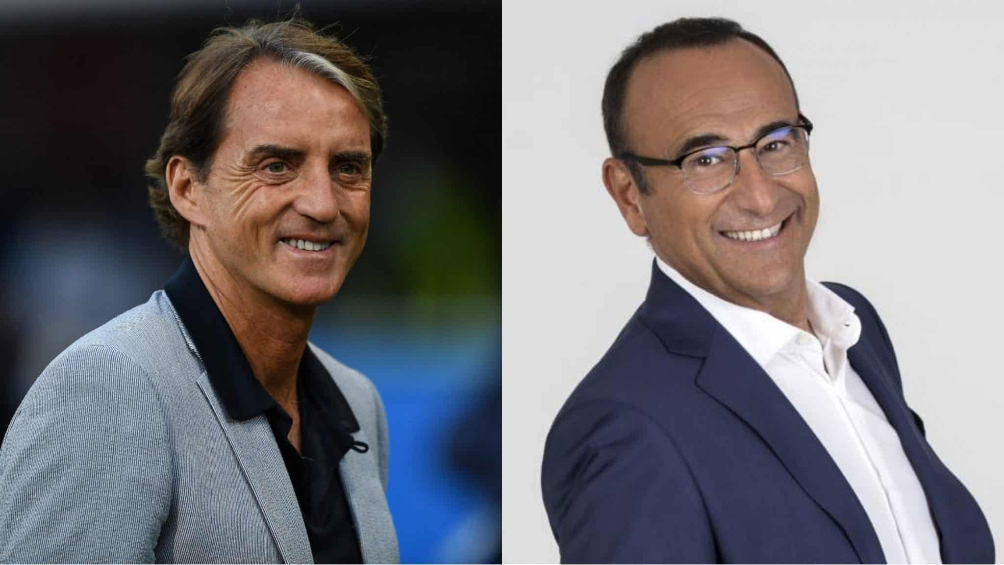 Siparietto su Rai Uno, Mancini: “Al Marocco ruberei Hakimi” Carlo Conti: “Io Amrabat, ma è già mio…”